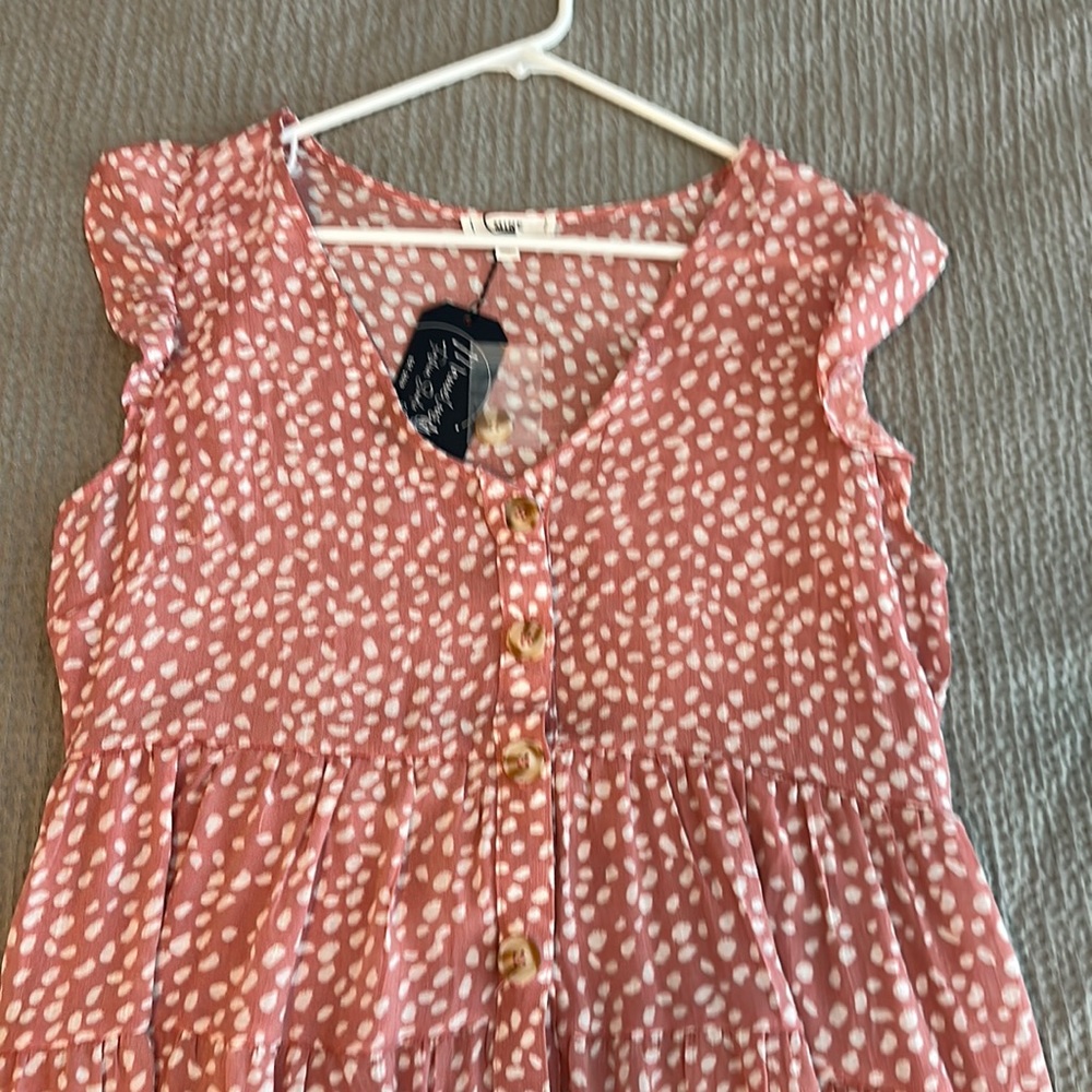 Beautiful Button Up Front Dress - size L